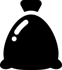 Christmas Present Sack Outline Icon Svg Set, Free Vectors File